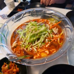 산오징어물회